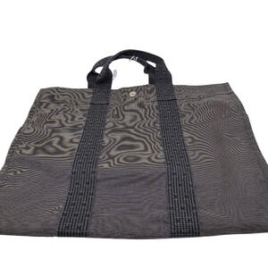 Hermès Garden Party Gray Toile H Canvas Tote Bag